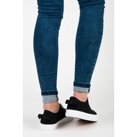 Černé Tenisky S Mašlí černý 2