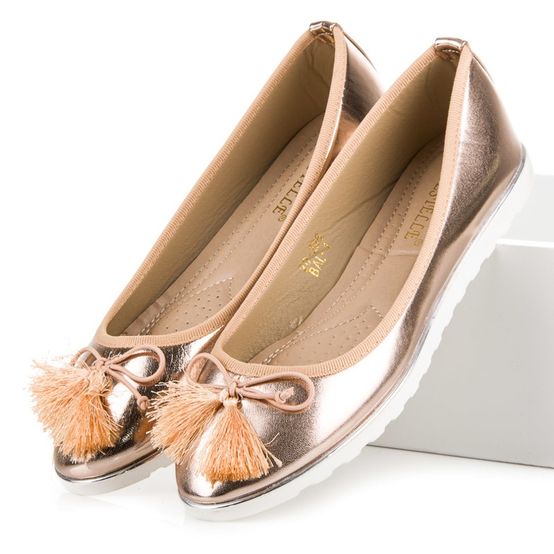 Bestelle Růžové Baleríny S Třásněmi růžový 2