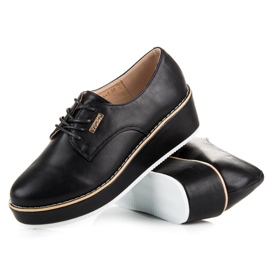 Vices Svěráky vázaných bot na klínku černá 2