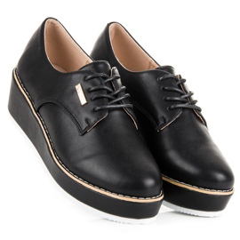 Vices Svěráky vázaných bot na klínku černá 1