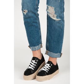 Černé Espadrilky Na Vazbě černá 6