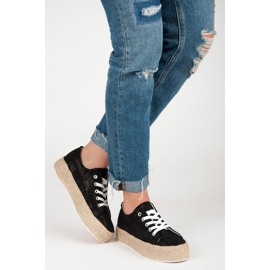 Černé Espadrilky Na Vazbě černá 1