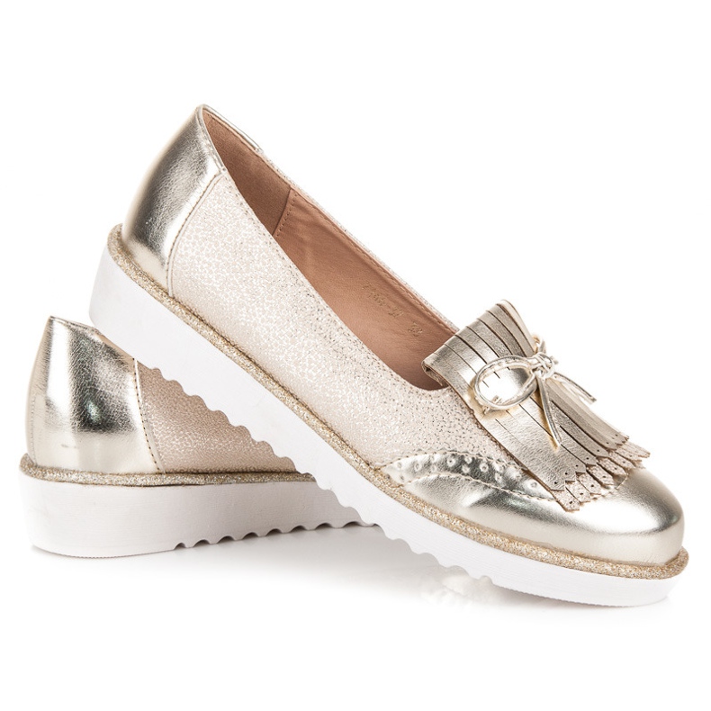 Mokasíny na platformě vices žlutá 2