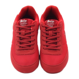 American Club Americký 7066 červený joggingový sport bílý 4