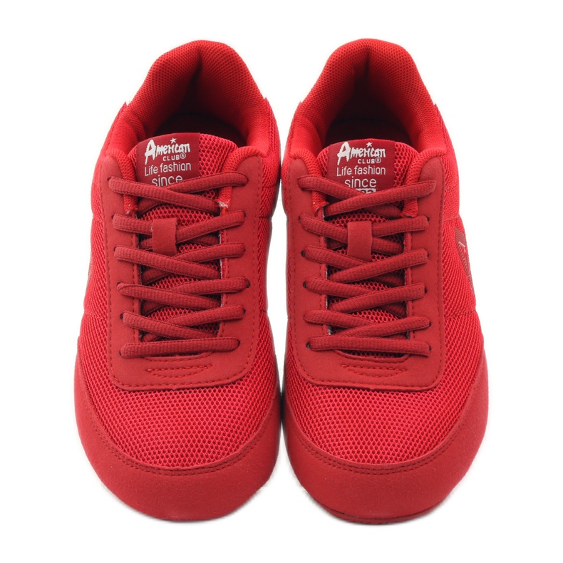 American Club Americký 7066 červený joggingový sport bílý 4