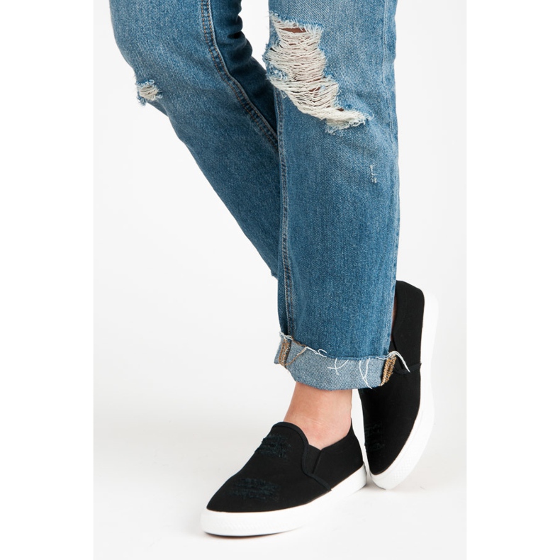 Seastar Černé slip on tenisky černý 2