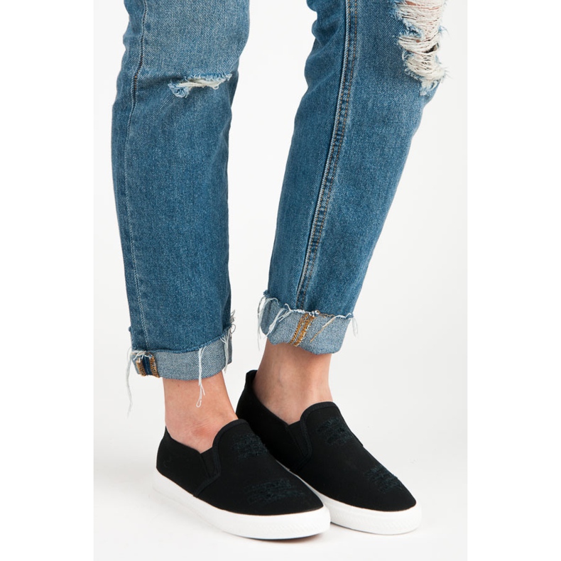 Seastar Černé slip on tenisky černý 1