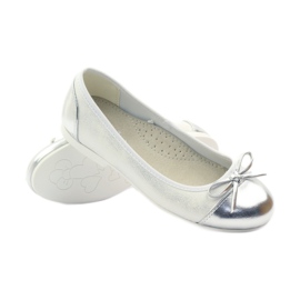 American Club Lodičky na balerínky s americkou mašlí bílý 3