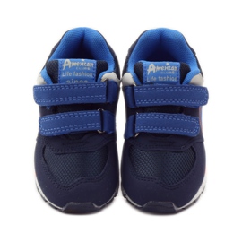 American Club Americké tenisky 15110 námořnická modrá oranžový 4