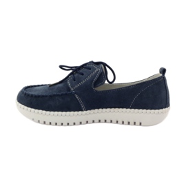 Kožené boty Creepers Filippo 020 námořnická modř 2