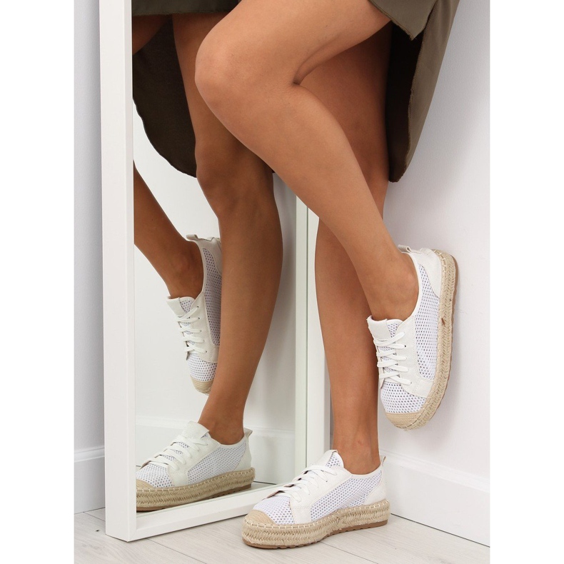 Bílé espadrilky tenisky BB06P White bílý 1