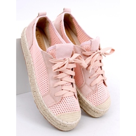 Růžové tenisky BB06P růžové espadrilky růžový 1