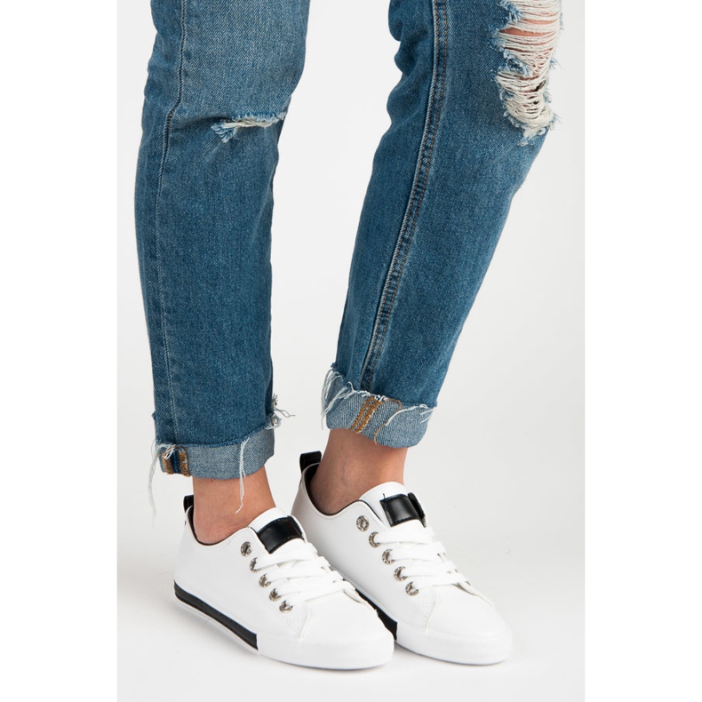 Šněrovací tenisky bílý 1