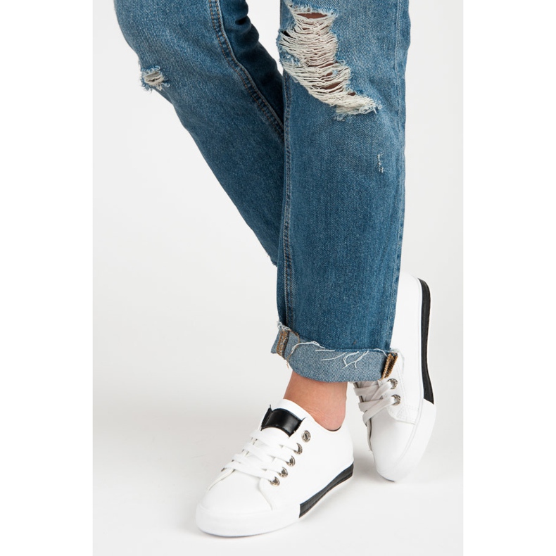 Šněrovací tenisky bílý 2