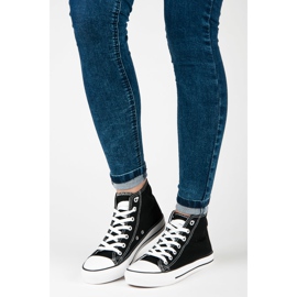 Seastar Šněrovací tenisky nad kotník černá 1 Seastar Šněrovací tenisky nad kotník černá 1