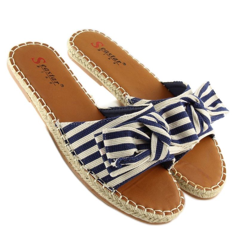 LL-133P D.BLUE tmavě modré espadrilky pantofle námořnická modř 1