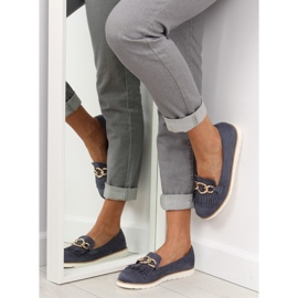 Dámské mokasíny tmavě modrá G237 modrá námořnická modrá 2