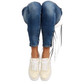 Pastelově žluté dámské tenisky C928-36 Yellow žlutá 1