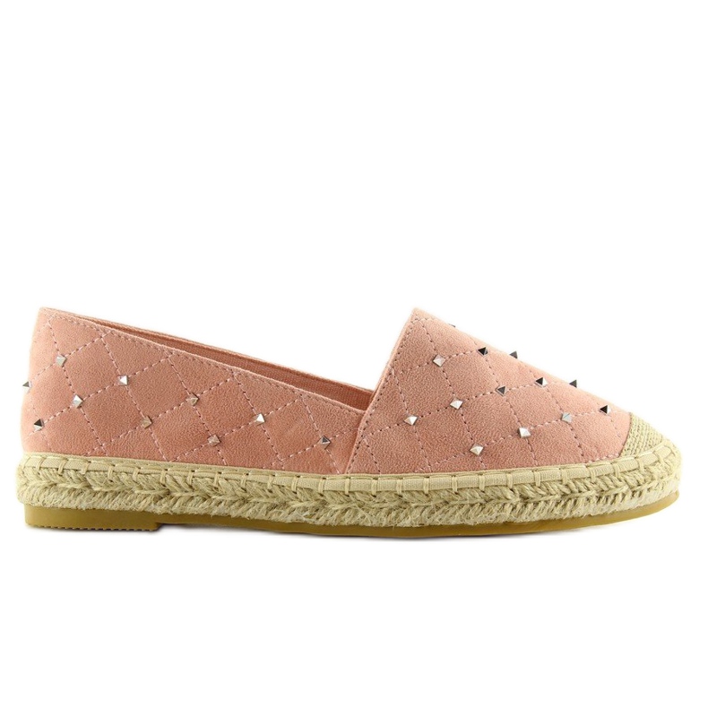 Espadrilky s růžovými 5481 růžovými cvočky 2