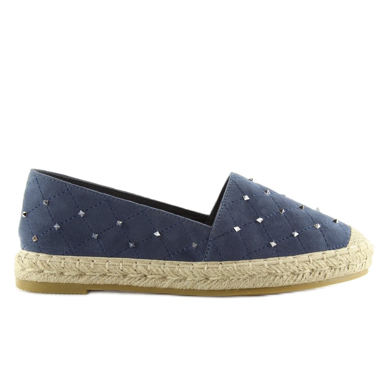 Espadrilky s tmavě modrými 5481 modrými cvočky námořnická modř 2