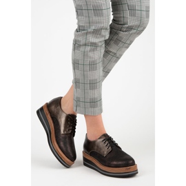 Kylie Stylové boty na klínku hnědý 2