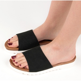 Černé semišové pantofle vinceza černý 2