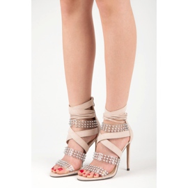 Sexy sandály Sergio Todzi béžový 2