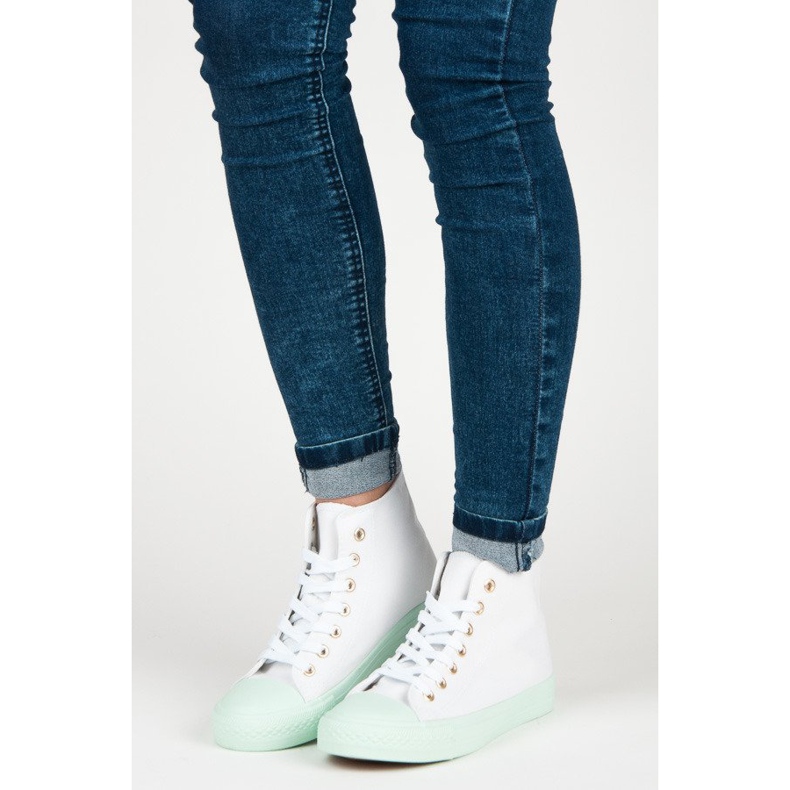 Coura Tenisky přes kotník bílý 1