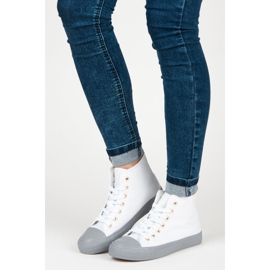 Coura Tenisky přes kotník bílý 1