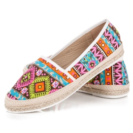 Espadrilky s etnickým vzorem vícebarevný 4