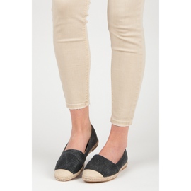 Bestelle Espadrilky se třpytkami černý 1