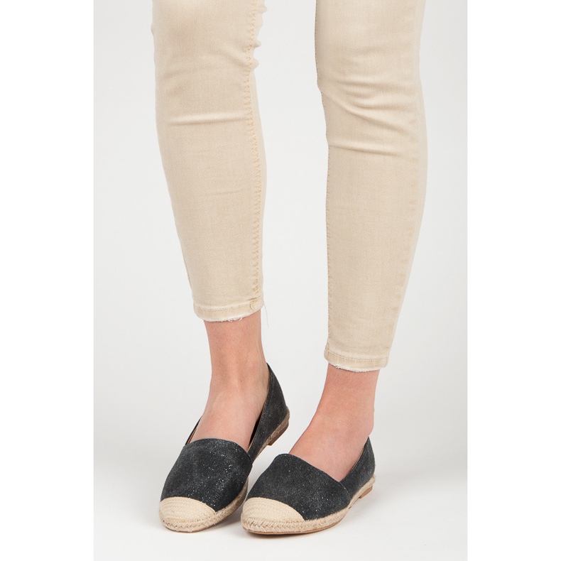 Bestelle Espadrilky se třpytkami černý 1