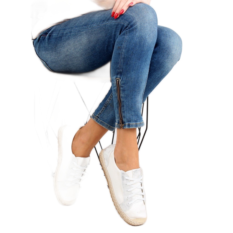 Bílé espadrilky tenisky BB02P White bílý 1