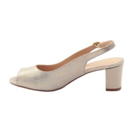 Sandály na postu Sergio Leone 810 žlutá hnědý 2