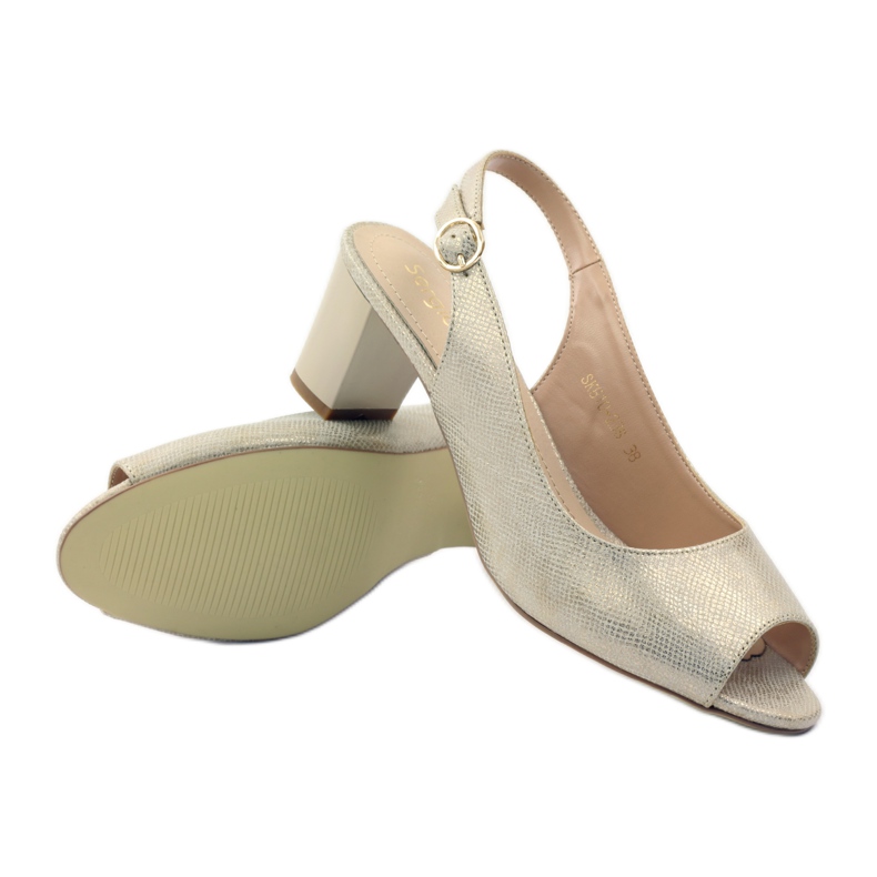 Sandály na postu Sergio Leone 810 žlutá hnědý 3