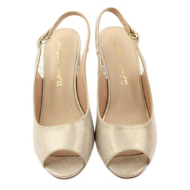 Sandály na postu Sergio Leone 810 žlutá hnědý 4