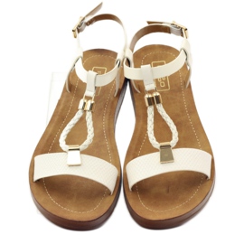 Filippo Dámské sandály wz 104 bílé žlutá bílý 4 Filippo Dámské sandály wz 104 bílé žlutá bílý 4