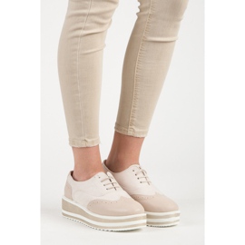 Fgm Paris Vázané brogy na nástupišti hnědý 1