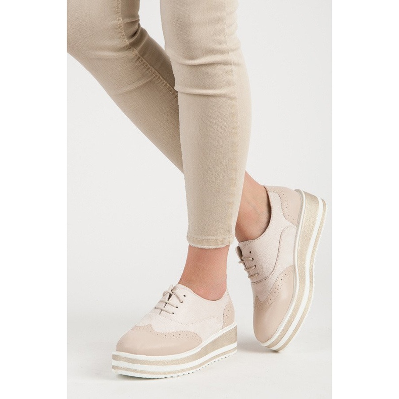 Fgm Paris Vázané brogy na nástupišti hnědý 2