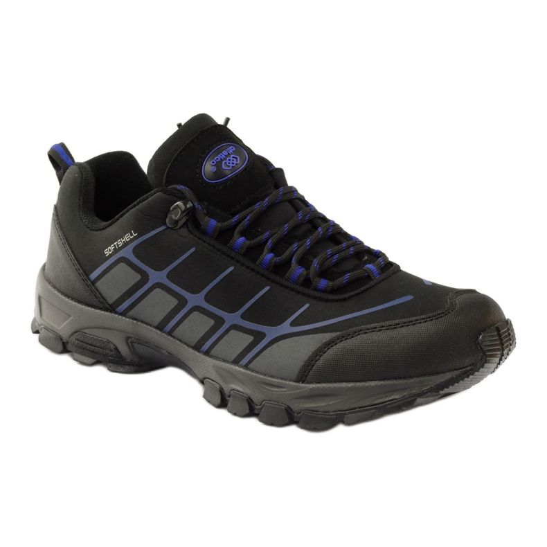 Atletico trekkingový sportovní softshell černá modrý šedá 1