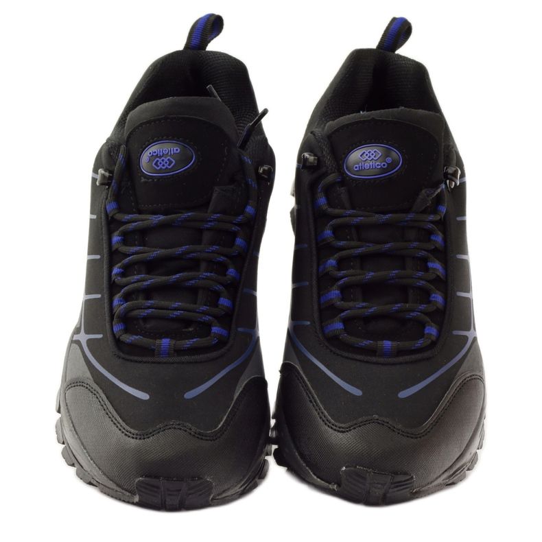 Atletico trekkingový sportovní softshell černý modrý šedá 4