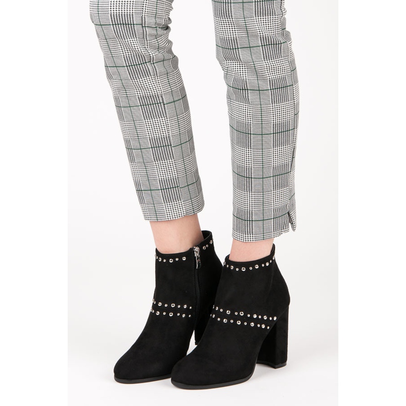 Seastar Semišové kotníkové boty na sloupku M275 černá 1