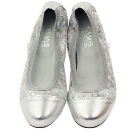 Dámské baleríny elastické Gamis 1402 šedé šedá vícebarevný 5 Dámské baleríny elastické Gamis 1402 šedé šedá vícebarevný 5