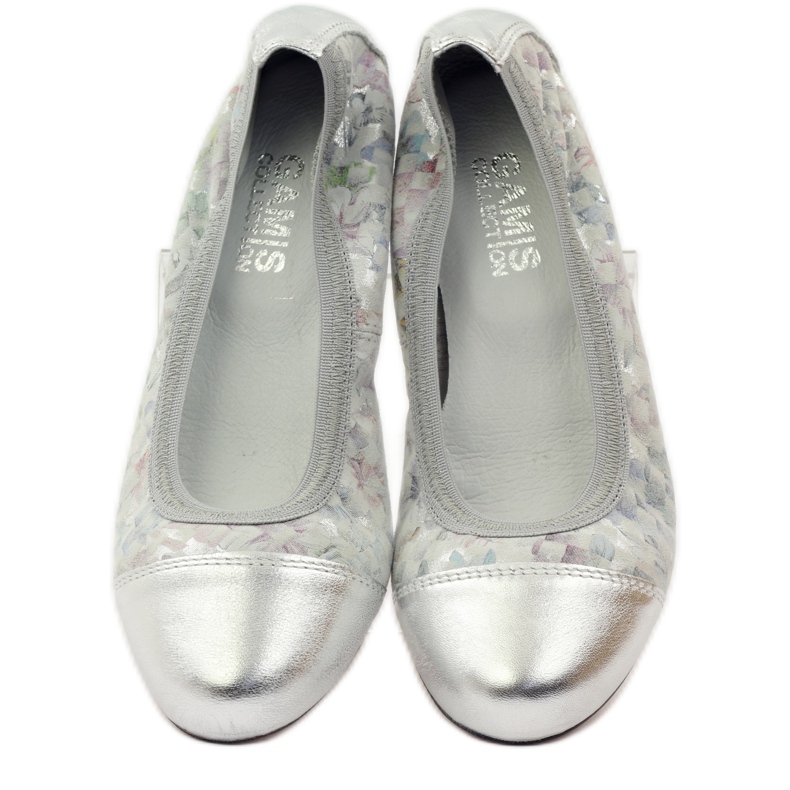 Dámské baleríny elastické Gamis 1402 šedé šedá vícebarevný 5 Dámské baleríny elastické Gamis 1402 šedé šedá vícebarevný 5