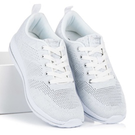 American Club Bílé americké sportovní boty bílý 1