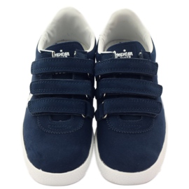 American Club Sportovní vložka z americké kůže námořnická modrá bílý 4