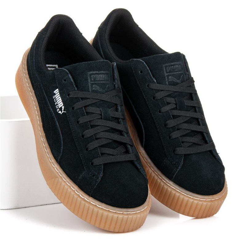Puma Suede Platform Jewel Jr černá 1