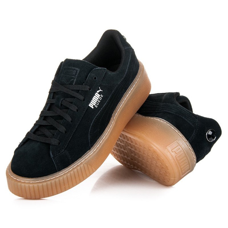 Puma Suede Platform Jewel Jr černá 2