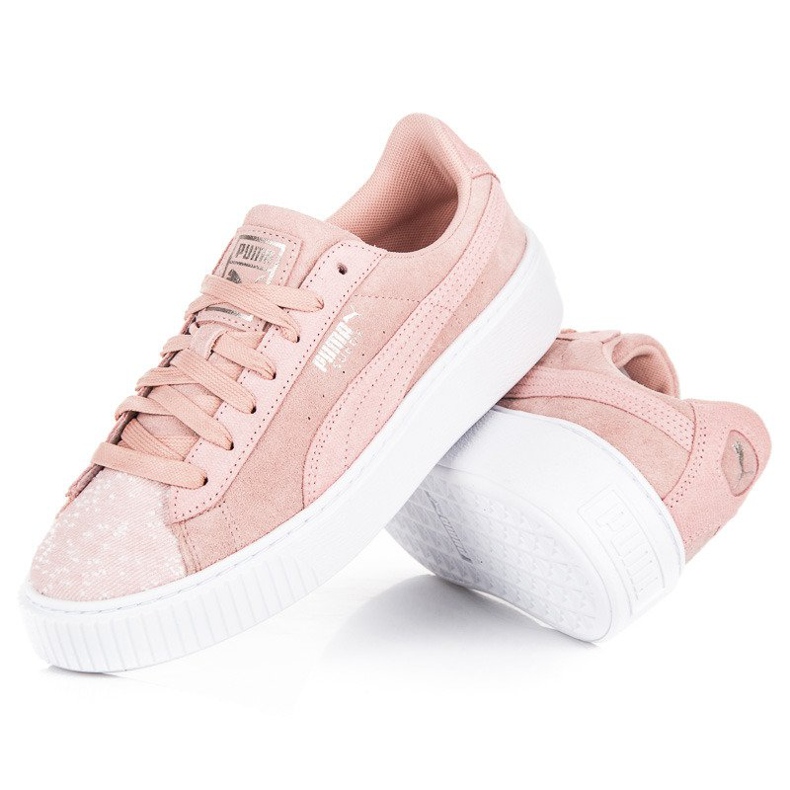 Puma Suede Platform Pebble WN`S růžový 2