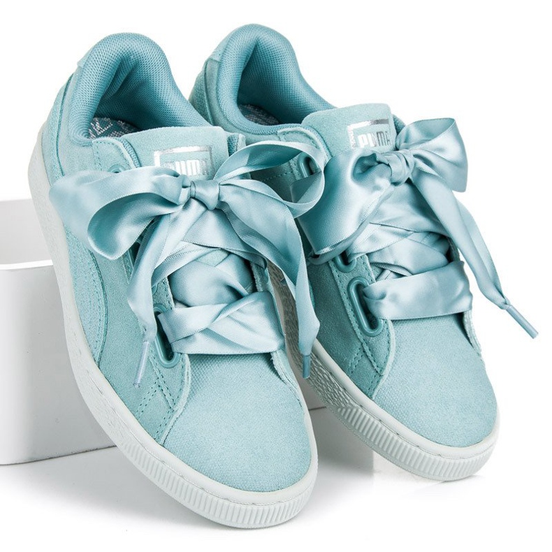 Puma Suede Heart Pebble WN`S modrý 1